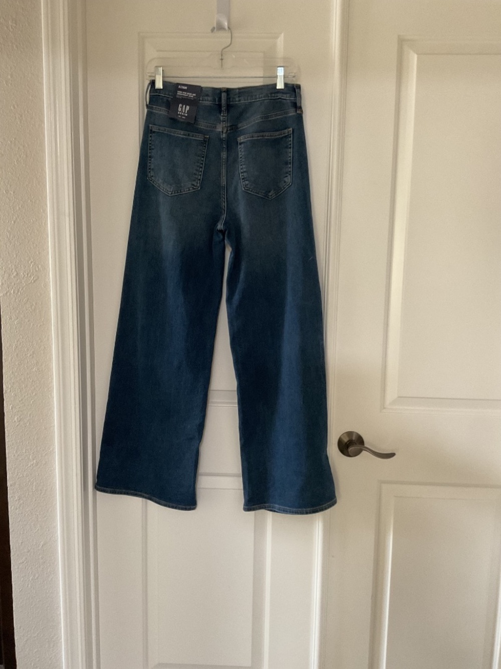 NWT. Gap Factory dark wash sweatpant jeans. - Picture 3 of 4